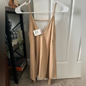 Suede tank size medium